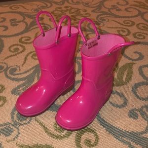 Light up Pink Rainboots-Kids size 9